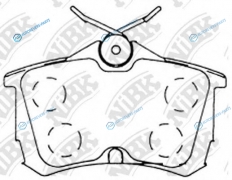 PN8109 Колодки тормозные дисковые | зад