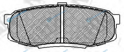 PN1542 Колодки тормозные дисковые | зад