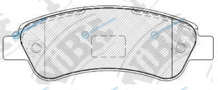 PN0475 Колодки тормозные дисковые | зад