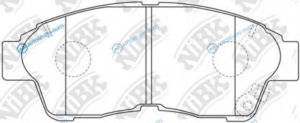 PN1322 Колодки тормозные дисковые | перед