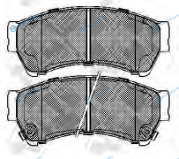 PN5806 Колодки тормозные дисковые | перед