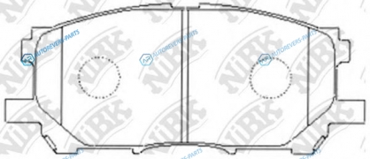 PN1497 Колодки тормозные дисковые | перед