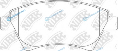 PN0350 Колодки тормозные дисковые | перед