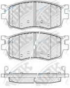 PN0435 Колодки тормозные дисковые | перед