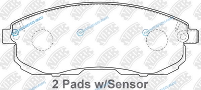 PN2201S Колодки тормозные дисковые SPORT | перед