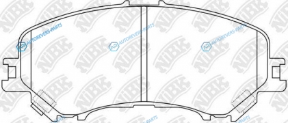 PN2804 Колодки тормозные дисковые | перед