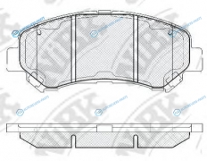 PN2801 Колодки тормозные дисковые | перед