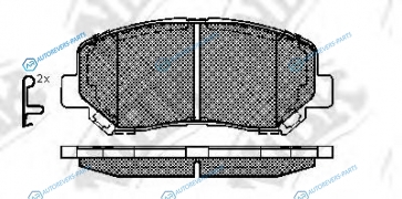 PN25000 Колодки тормозные дисковые | перед