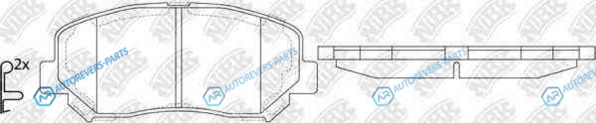 PN25000S Колодки тормозные дисковые SPORT | перед