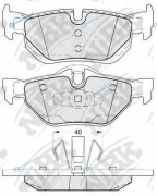PN0511 Колодки тормозные дисковые | зад