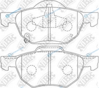 PN8125 Колодки тормозные дисковые | перед