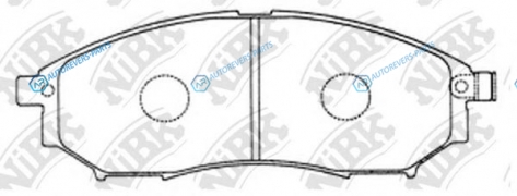 PN2444 Колодки тормозные дисковые | передзад