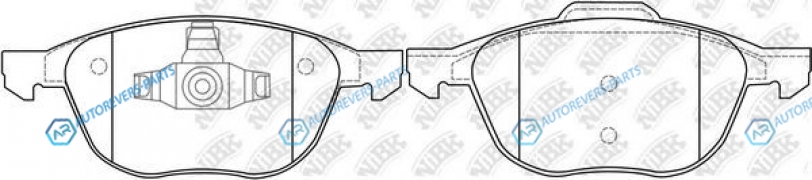 PN0365 Колодки тормозные дисковые | перед