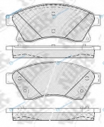 PN0391 Колодки тормозные дисковые | перед