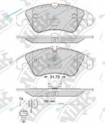 PN0477W Колодки тормозные дисковые | перед