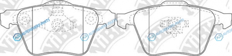 PN0352 Колодки тормозные дисковые | перед