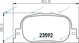 NP1035 Колодки тормозные дисковые | зад (PF-1431)