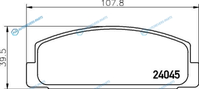 NP5011 Колодки тормозные дисковые | зад