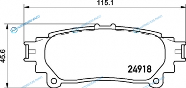 NP1111 Колодки тормозные дисковые | зад (PF-1569)