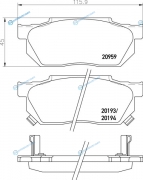 NP8006 Колодки тормозные дисковые | перед (PF-8263)