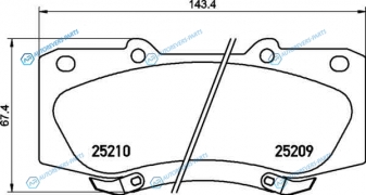 NP1069 Колодки тормозные дисковые | перед