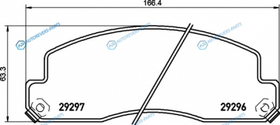 NP1100 Колодки тормозные дисковые | перед (PF-1329)