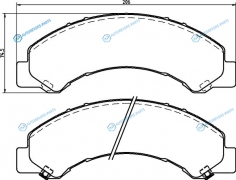 NP4006 Колодки тормозные дисковые | перед  зад (PF4464)