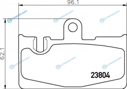 NP1102 Колодки тормозные дисковые | зад (PF-1456)