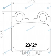 NP1038 Колодки тормозные дисковые | зад (PF-1421)