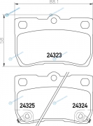 NP1067 Колодки тормозные дисковые | зад
