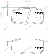 NP8023 Колодки тормозные дисковые | зад (PF-8206)