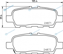 NP2013 Колодки тормозные дисковые | зад