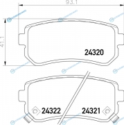 NP6025 Колодки тормозные дисковые | зад
