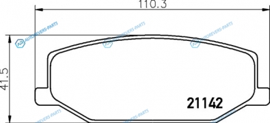 NP9006 Колодки тормозные дисковые | перед (PF-9118)