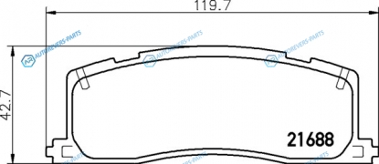 NP1074 Колодки тормозные дисковые | зад (PF-1274)