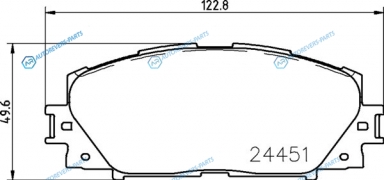 NP1053 Колодки тормозные дисковые | перед
