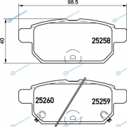 NP9016 Колодки тормозные дисковые | зад (PF-9581)