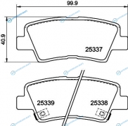 NP6168 Колодки тормозные дисковые | зад
