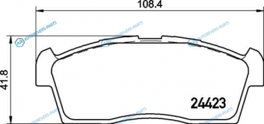 NP9012 Колодки тормозные дисковые | перед