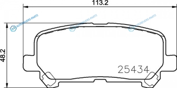 NP8043 Колодки тормозные дисковые | зад