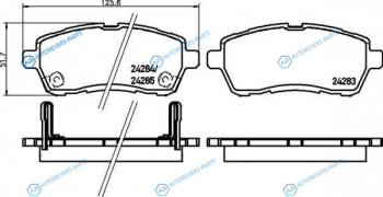 NP5030 Колодки тормозные дисковые | перед