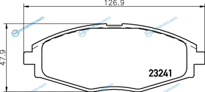 NP6006 Колодки тормозные дисковые | перед