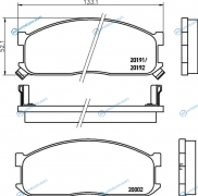 NP5000 Колодки тормозные дисковые | перед (PF-5211)