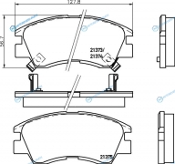 NP3000 Колодки тормозные дисковые | перед