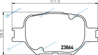 NP1021 Колодки тормозные дисковые | перед (PF-1430)