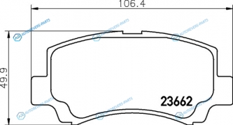NP9020 Колодки тормозные дисковые | перед (PF-9406)