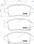NP1007_колодки дисковые передние!| Toyota Yaris 1.0|1.3|1.5|1.4D 99>