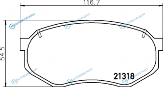 NP1010 Колодки тормозные дисковые | перед (PF1246)