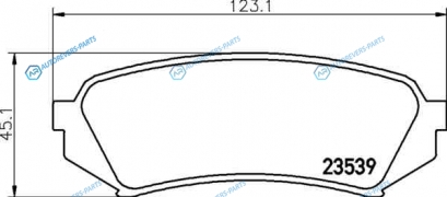 NP1029 Колодки тормозные дисковые | зад (PF-1412)