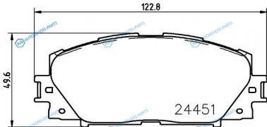 NP1091 Колодки тормозные дисковые | перед (PF-1508)